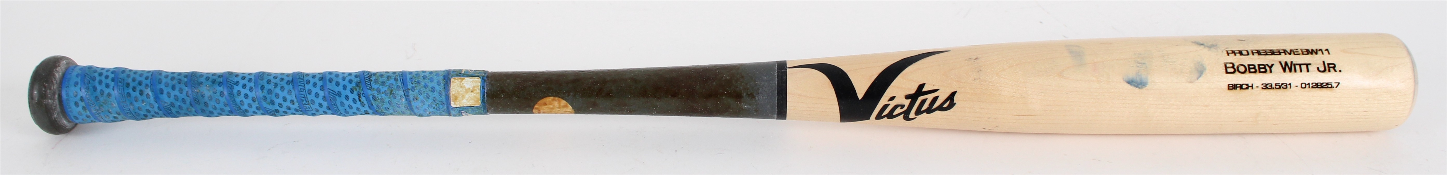 2025 Bobby Witt Jr Kansas City Royals Victus Game Used Bat (MEARS A7.5)