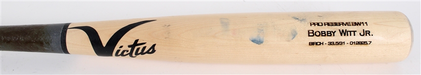 2025 Bobby Witt Jr Kansas City Royals Victus Game Used Bat (MEARS A7.5)
