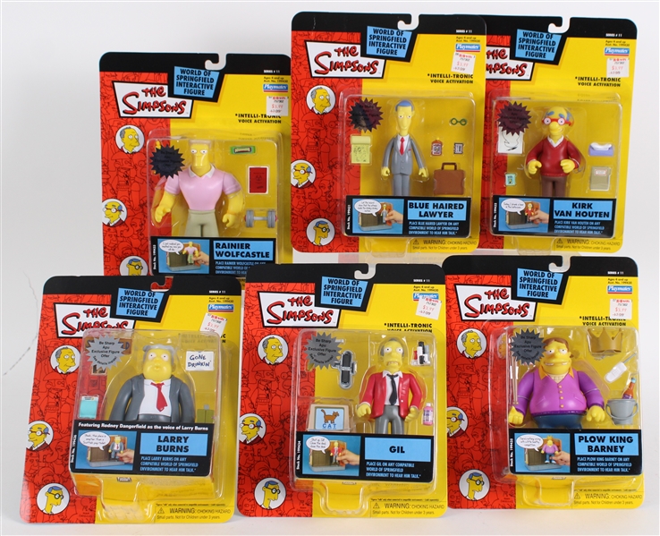2002 The Simpsons Playmates 5" Figures MIP (Lot of 6)