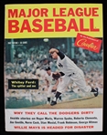 1962 Whitey Ford New York Yankees Cover Major League Baseball Magazine 