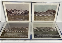 1977-85 New York Jets 20"x24" Framed Team Photos (Lot of 4) 