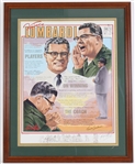 1913-70 Vince Lombardi Green Bay Packers Facsimile Signed 26"x32" Framed Remark LE Print