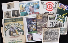 1980s-90s Green Bay Packers Newspapers, Posters, Photos (Lot of 30)