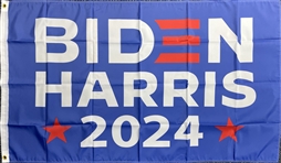 2024 Joe Biden Kamala Harris & Choose Democracy Flags (Lot of 2)