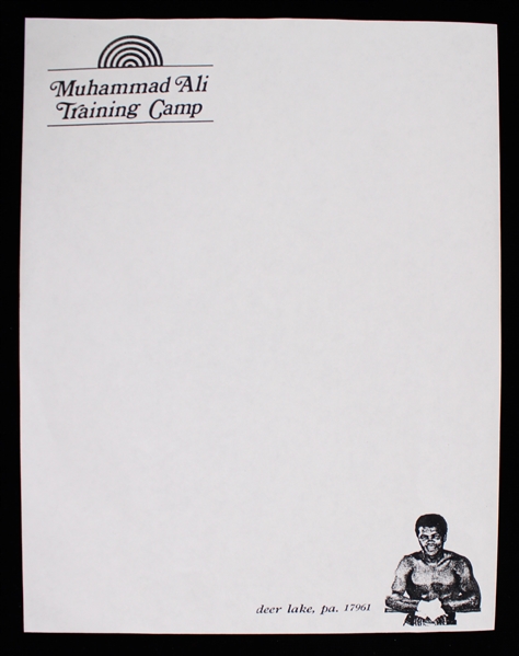 1972 Muhammad Ali Training Camp 8"x10" Stationary 