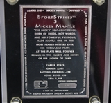 1951-68 Mickey Mantle New York Yankees SportStrikes Rare Silver Ingot w/ Case 