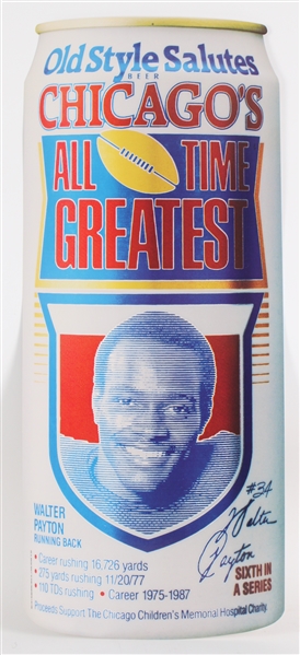 1991 RARE/MINT Walter Payton Chicago Bears 14"x34" Old Style Light Double Sided Display NOS