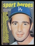 1966 Sandy Koufax Los Angeles Dodgers Sport Heroes Magazine 