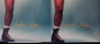 1990s Muhammad Ali, George Foreman Signed Books w/ Archie Moore Signed Photos (Lot of 4)(JSA) 