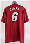2013 Lebron James Miami Heat Pre-Game Worn Shooting Shirt (MEARS LOA) / Collection of Chicago Area Equipment Manager