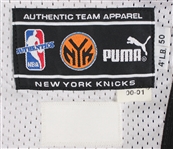 2000-01 Latrell Sprewell New York Knicks Signed Game Worn Home Jersey (MEARS A5 / JSA)