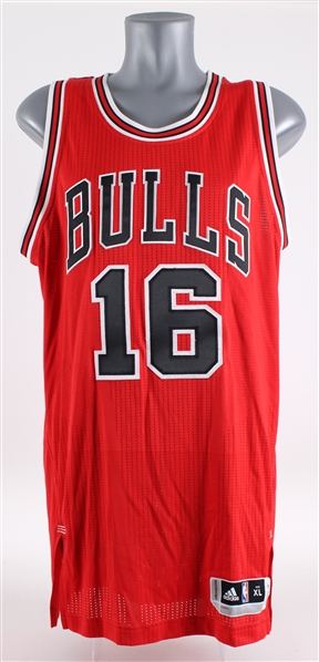2014-15 Pau Gasol Chicago Bulls Signed Game Worn Jersey (JSA) MEARS LOA