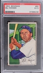 1952 Gil Hodges Brooklyn Dodgers #80 Bowman Card (PSA Slabbed EX 5)