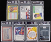 1991-2011 Nolan Ryan Texas Rangers PSA Slabbed Cards (Lot of 7) 