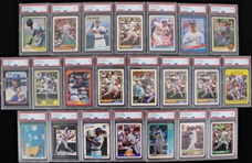 1982-92 Milwaukee Brewers PSA Slabbed Cards w/ Cecil Cooper, Robin Yount & more (Lot of 22) 