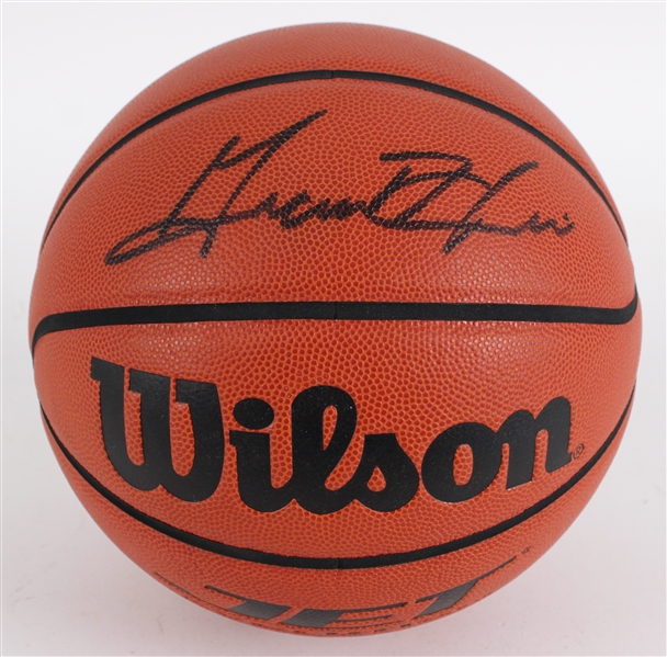 1994-2000 Grant Hill Detroit Pistons Signed Wilson Basketball (JSA)