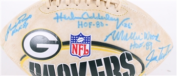1970s-2010s Bart Starr, Jim Taylor Green Bay Packers Multi Signed Football & DVDs (Lot of 4)(JSA)