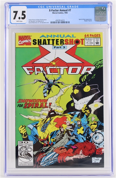 1992 X-Factor Annual #7 Marvel Comics (CGC Slabbed 7.5)