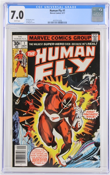 1977 The Human Fly #1 Marvel Comics (CGC Slabbed 7.0) 