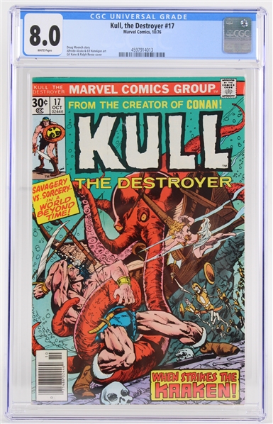 1976 Kull The Destroyer #17 Marvel Comics (CGC Slabbed 8.0)