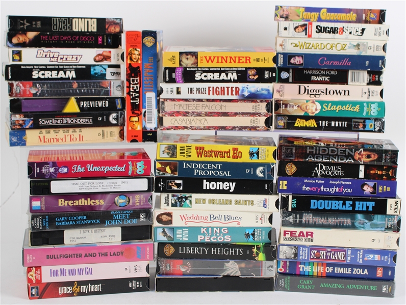 1980s-90s VHS Movie Collection (Lot of 48) 
