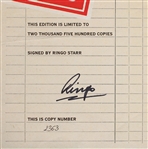 2013 Ringo Starr Autographed LE Genesis Publications Photograph Book w/ Original Packaging (JSA) 