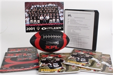 2001 Las Vegas Outlaws Football, Programs, Defensive Scouting Report & more (Lot of 13) 