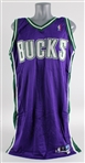2003-04 Milwaukee Bucks Blank Away Jersey Shell (MEARS LOA)