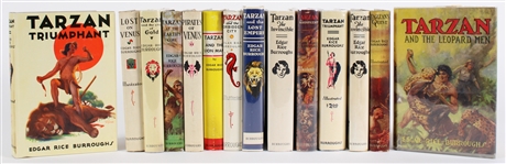 1929-31 Tarzan Edgar Rice Burroughs Books (Lot of 14)