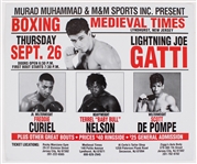 1990s Lightning Joe Gatti Boxing Medieval Time 13.5"x16" Broadside 