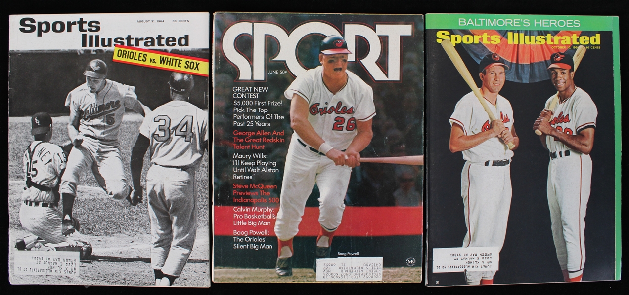 1964-71 Sports Illustrated & Sport Magazines (Lot of 3)
