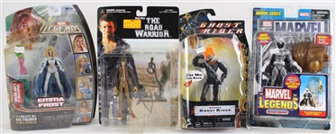 2000-07 Marvel Legends, Road Warrior, Ghost Rider Figures MIP (Lot of 4) 