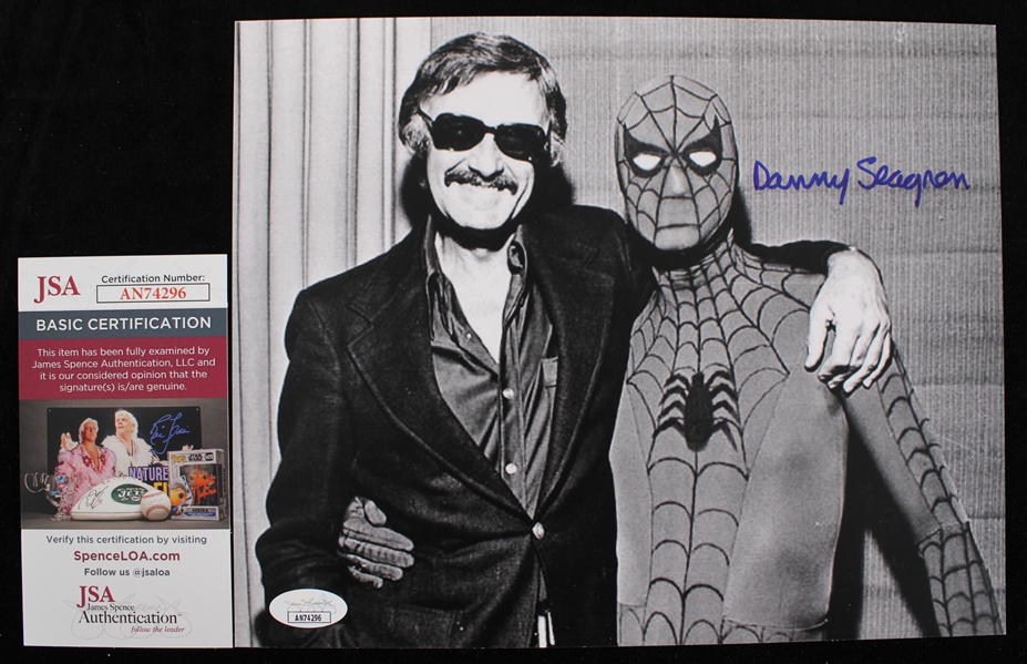 1943-2025 Danny Seagren TVs Original Spiderman Signed 8"x10" Photo *JSA* 