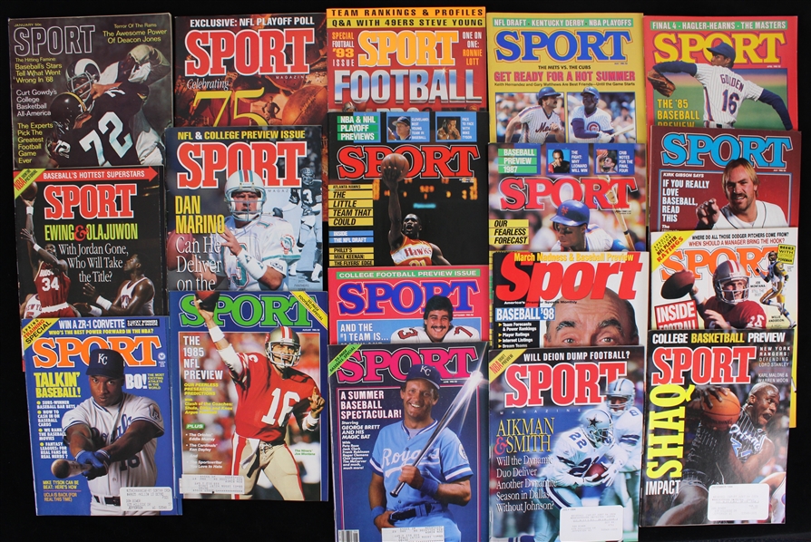 1960s-90s Sport Magazine Collection (Lot of 46) 