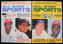 1968 All Star Sports Magazines w/ Carl Yastrzemski and more (Lot of 2) 