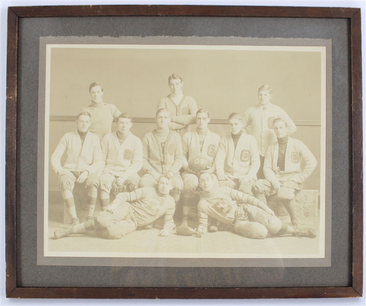 Vintage Football Framed 13"x16" Photo 