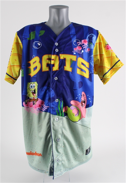 2022 Ronnie Dawson Louisville Bats Signed Sponge Bob Jersey 