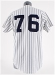 1990 New York Yankees #76 Game Worn Home Jersey (Steiner)
