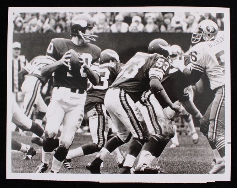 1976 Frank Tarkenton Minnesota Vikings 7"x9" Press Photo 