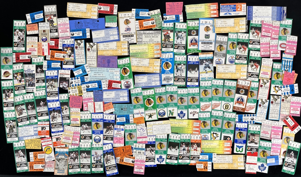 1980s Hockey Ticket Stubs (Lot of 160)