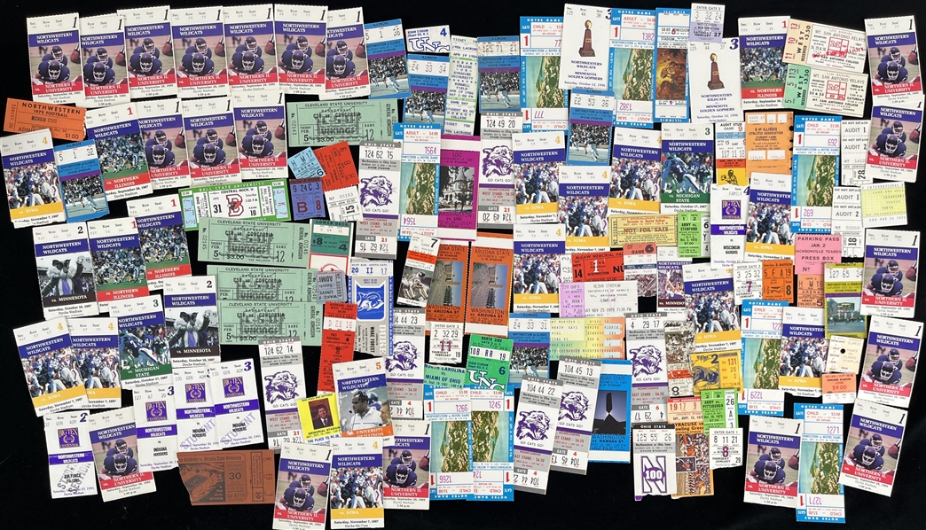 1970s-80s Football Ticket Stubs (Lot of 190)