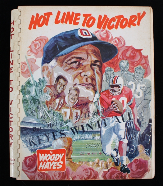 1969 Woody Hayes Ohio State University Hot Line to Victory Signed Book (JSA)