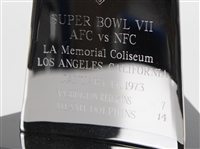 1973 Larry Csonka Super Bowl VII Signed 16.5 Vince Lombardi Trophy *JSA*