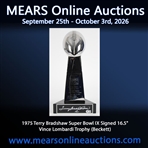 1975 Terry Bradshaw Super Bowl IX Signed 16.5" Vince Lombardi Trophy (Beckett) 