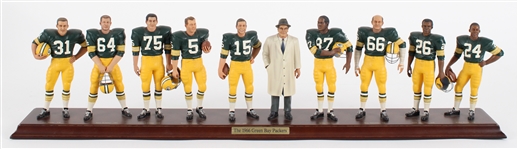 1966 Green Bay Packers 6x28 Danbury Mint Figurine Set 