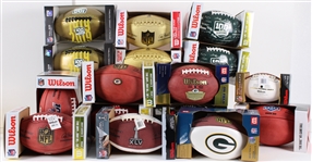 2000s-2020s Green Bay Packers Wilson Football Collection (Lot of 15)