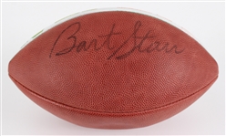 Bart Starr Green Bay Packers Signed MVP 1st World Championship Football 1-15-67 (JSA)
