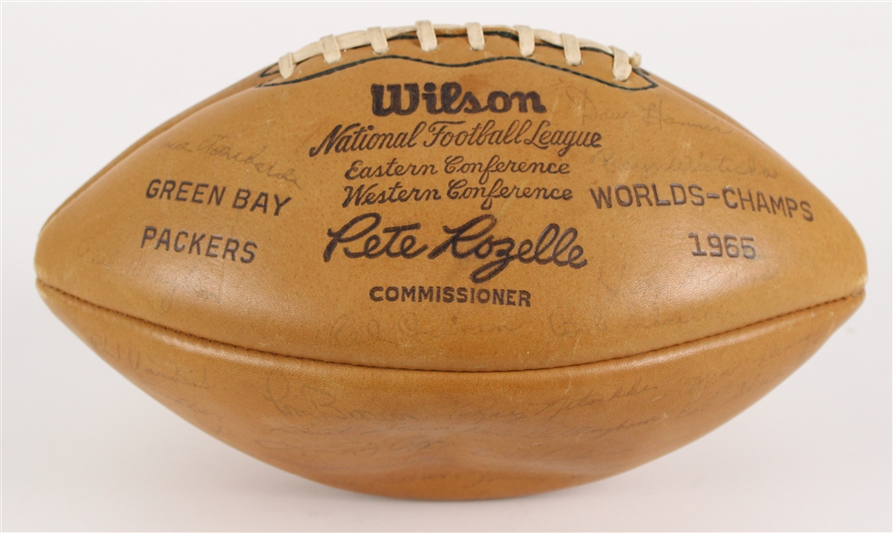 1965 Green Bay Packers Stamped Football 