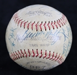 1970 Jose Tartabull, Don Young & more Team Signed Iowa Oaks Baseball (JSA)