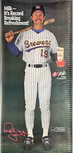 1990s Robin Yount, Geoff Jenkins, BJ Surhoff Growth Size Chart Posters (Lot of 3)